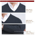Yak lã / cashmere V Neck Pullover camisola de manga comprida / vestuário / vestuário / malhas